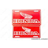 Наклейка   декор   (mod:Honda  21x9.7см, красная)   (#4299A)