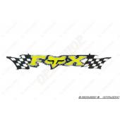 Наклейка   логотип   FOX   (24x5см, желтая)   (#3267)