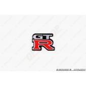Наклейка   логотип   GT-R   (6x4см, алюминий)   (#1672)