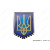 Наклейка   герб Украины   (10x7см, силикон)   (#SEA)