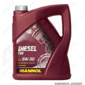 Масло автомобильное, 5л   (SAE 5W-30, Diesel TDI 5W-30 API SN/SM/CF)   MANNOL