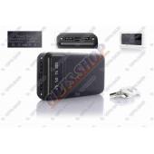 Портативное зарядное устройство Power Bank  20000mAh USB/Type-C +фонарик 2LED  черный