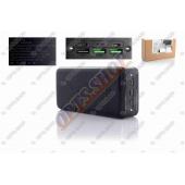Портативное зарядное устройство Power Bank  40000mAh USB/Type-C 5,9,12V 3A +фонарик 2LED  черный